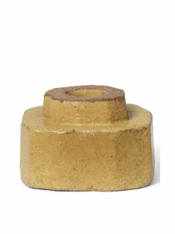 Kynttilät & Lyhdyt|Ferm Living Kurinu-kynttilänjalka HONEY