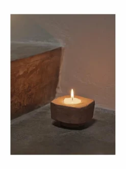 Kynttilät & Lyhdyt|Ferm Living Kurinu-kynttilänjalka TERRACOTTA