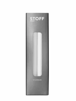Kynttilät & Lyhdyt|STOFF Nagel Kynttilä 180 mm, 12 kpl WHITE