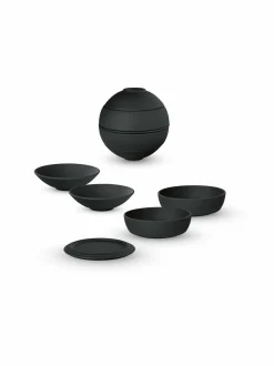 Astiasarjat|Villeroy & Boch La Petite Boule Iconic -astiasarja 5-osainen MUSTA