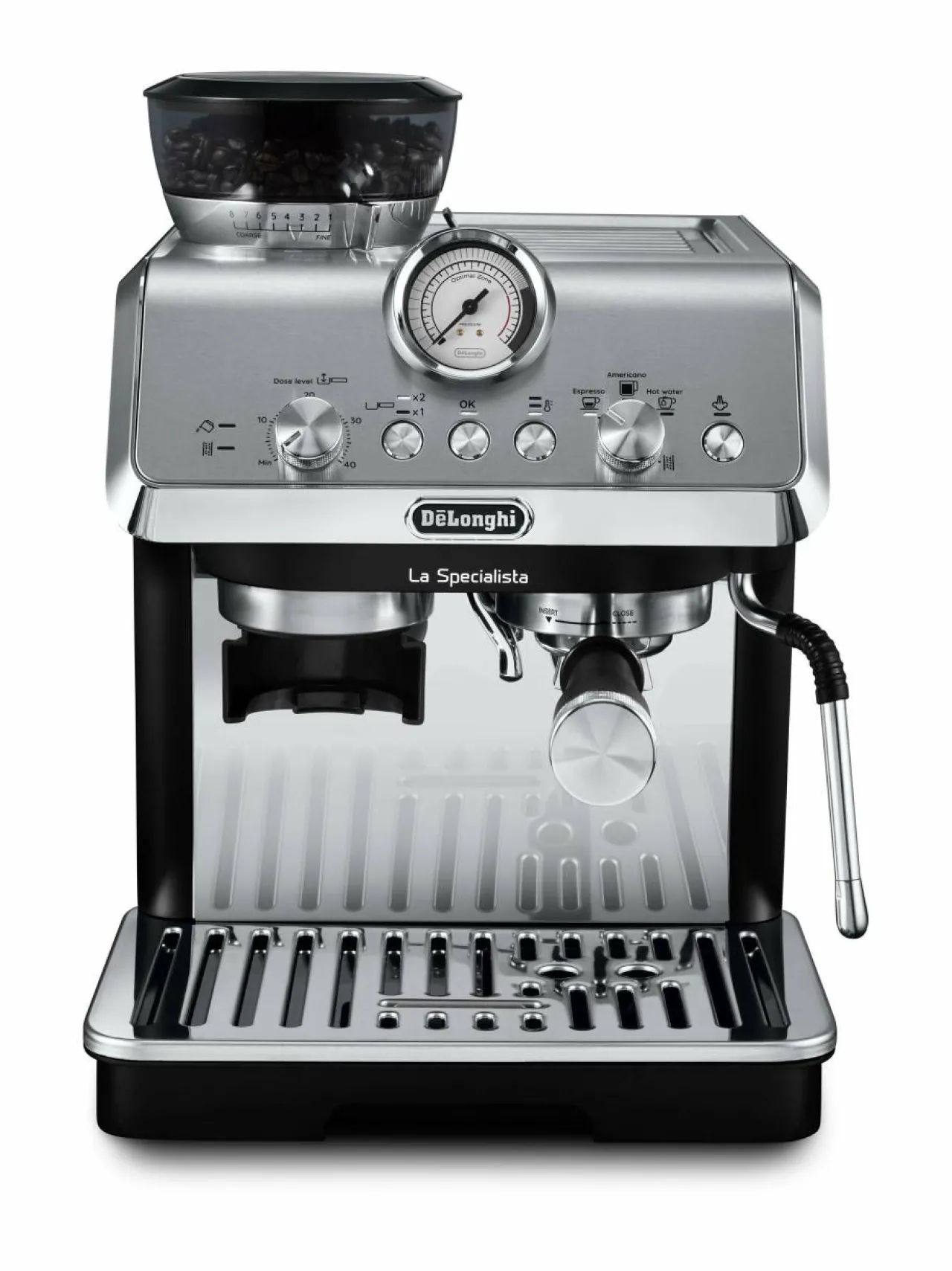 Kahvin- & Vedenkeittimet|Delonghi La Specialista Arte -espressokone STEEL, BLACK