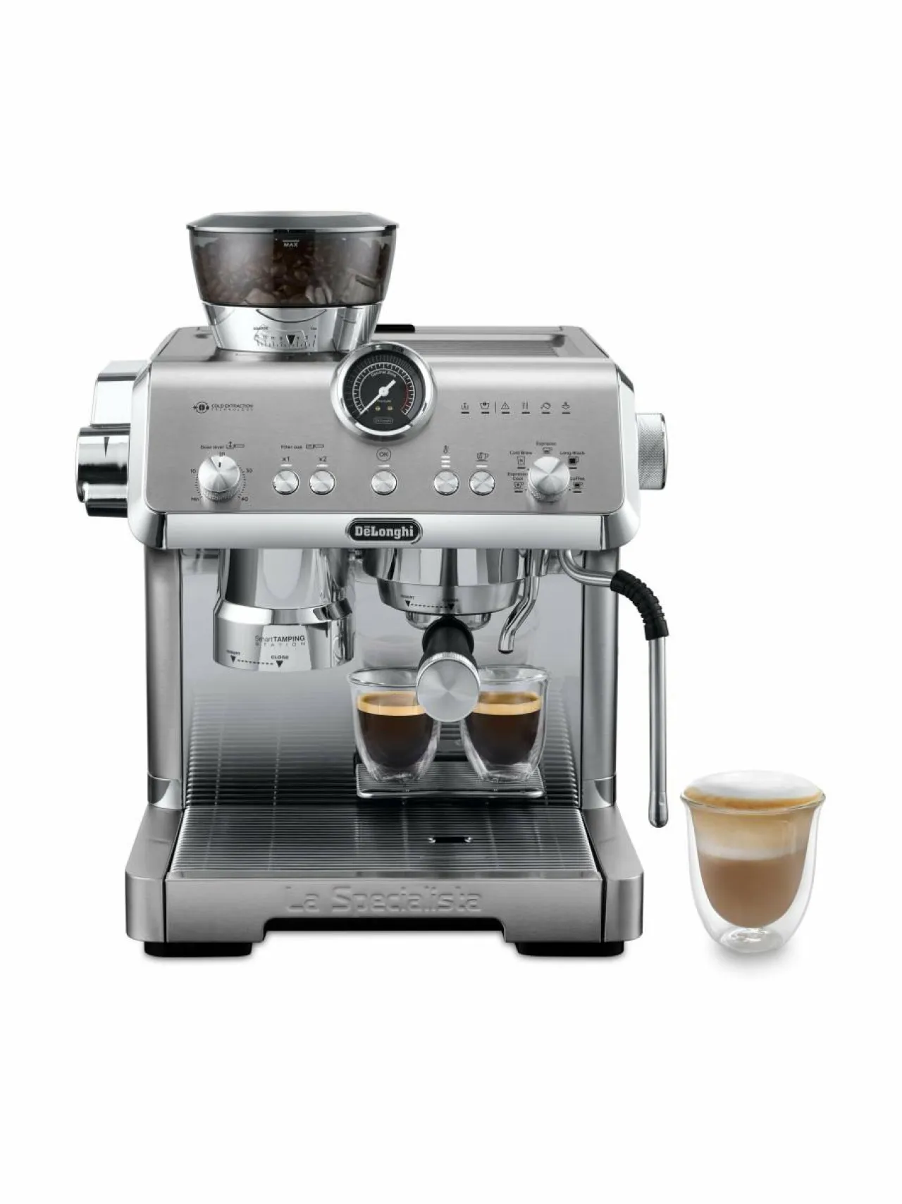 Kahvin- & Vedenkeittimet|Delonghi La Specialista Opera -kahvikone ja espressokeitin SILVER