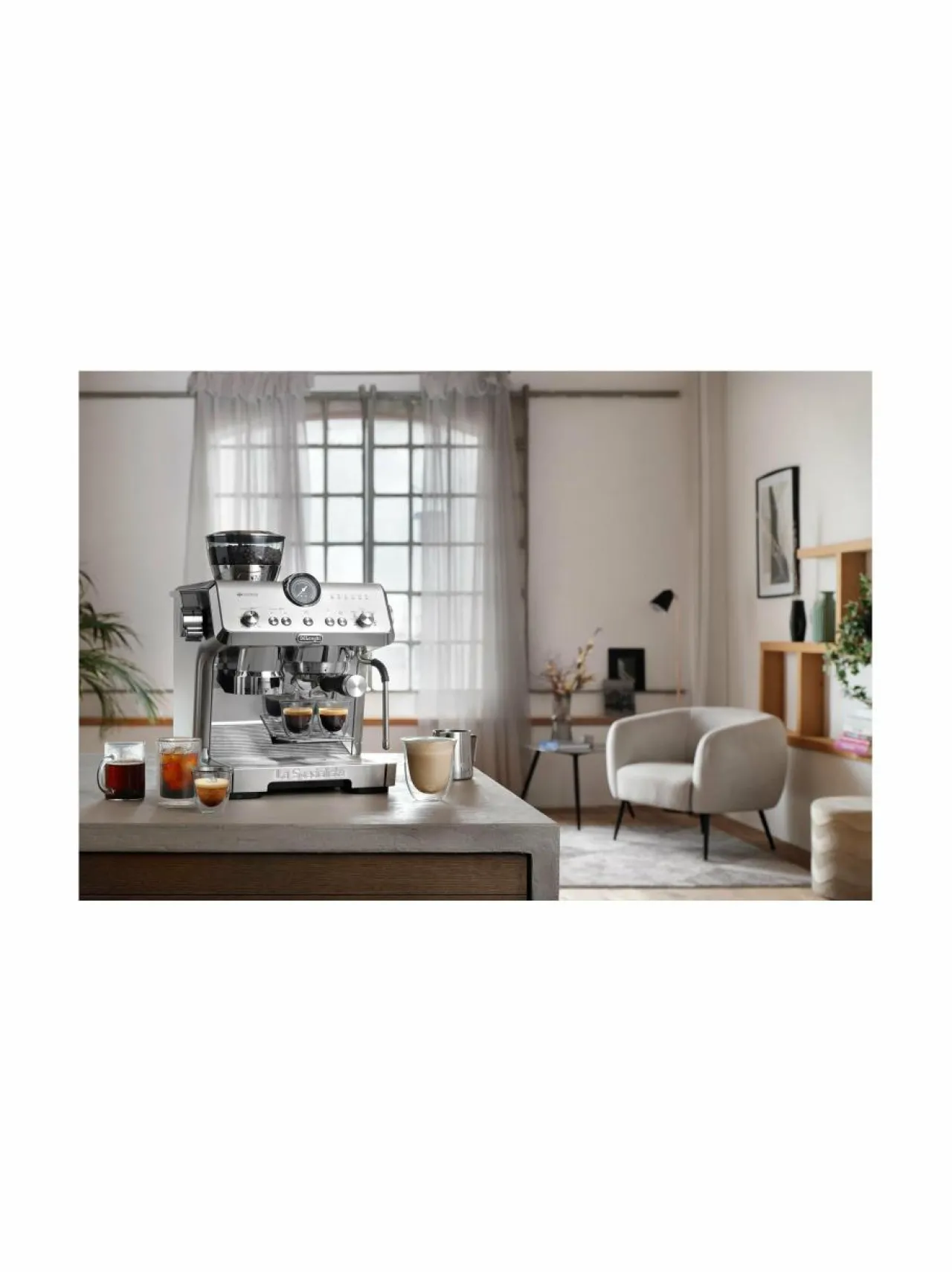 Kahvin- & Vedenkeittimet|Delonghi La Specialista Opera -kahvikone ja espressokeitin SILVER
