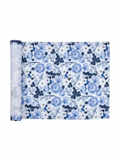 Sisustustyynyt|Huovat & Päiväpeitot|Pentik Lapinkukka-kaitaliina BLUE