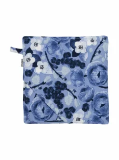 Keittiö- & Kattaustekstiilit|Pentik Lapinkukka-patalappu BLUE