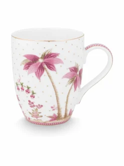 Mukit & Kupit & Asetit|PIP Studio Large Jolie Dots -posliinimuki 350 ml PINK