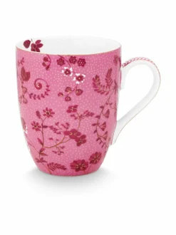 Mukit & Kupit & Asetit|PIP Studio Large Jolie Flowers -posliinimuki 350 ml PINK