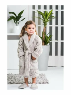 Kylpyhuonetekstiilit|LUIN LIVING Lasten kylpytakki SAND