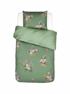 Liinavaatteet|Essenza Laurine-pussilakanasetti 150 x 210 / 50 x 60 cm 694 SHALE GREEN