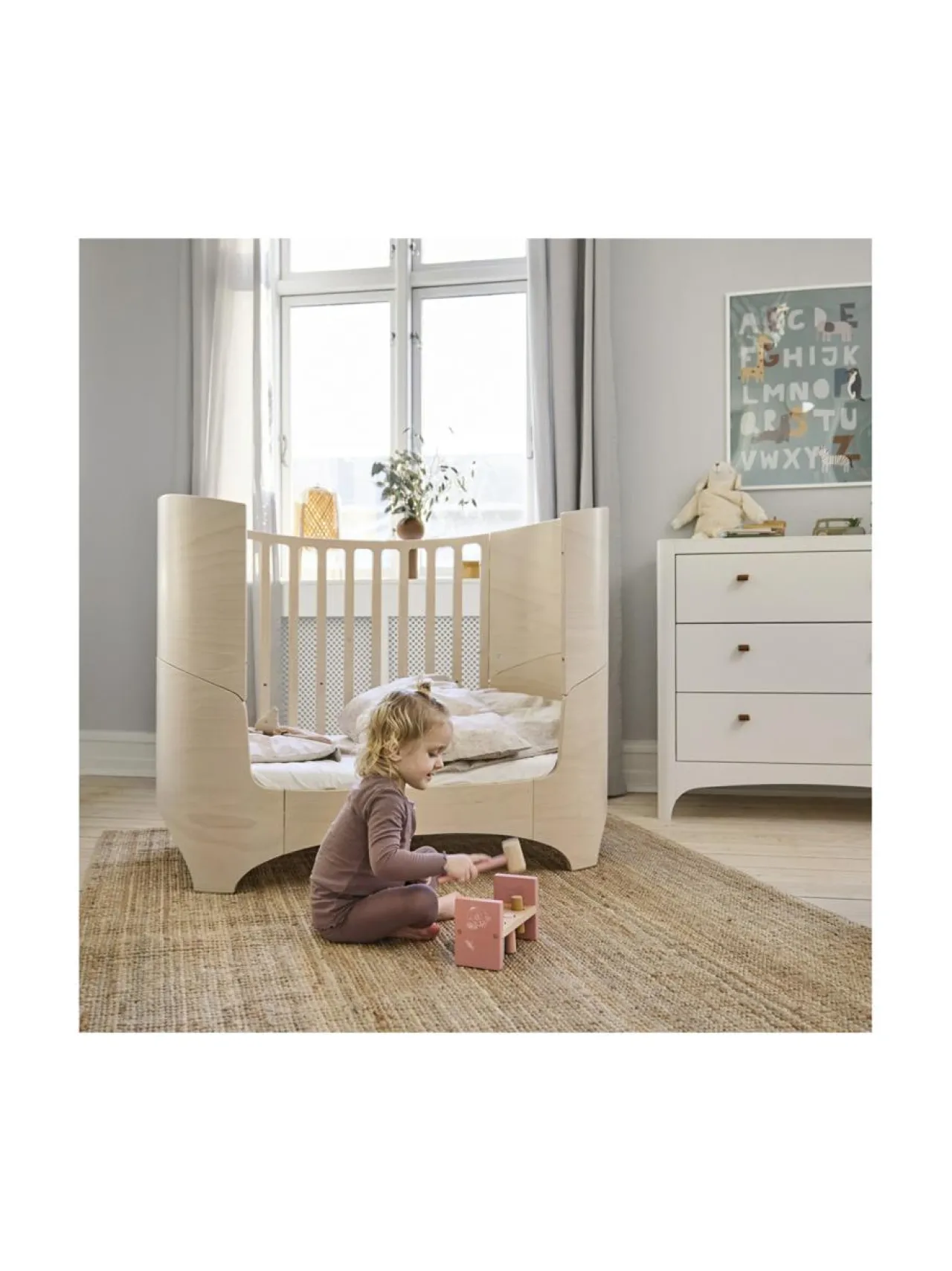 Lasten Kalusteet|Leander Classic Pinnasänky, whitewash