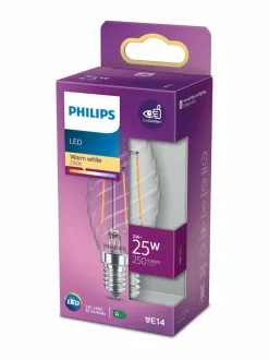 Lamput|Philips LED Candle 25W E14 Warm -kynttilälamppu WHITE