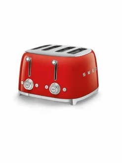 Leivänpaahtimet|Smeg Leivänpaahdin, 4 viipaleelle RED