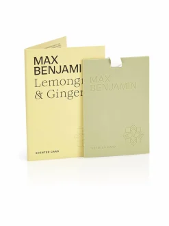 Huonetuoksut & Tuoksukynttilät|Max Benjamin Lemongrass and Ginger -tuoksukortti LIGHT YELLOW