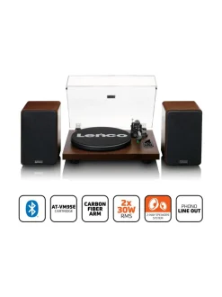 Audio|Lenco LS-600WA PÄHKINÄ