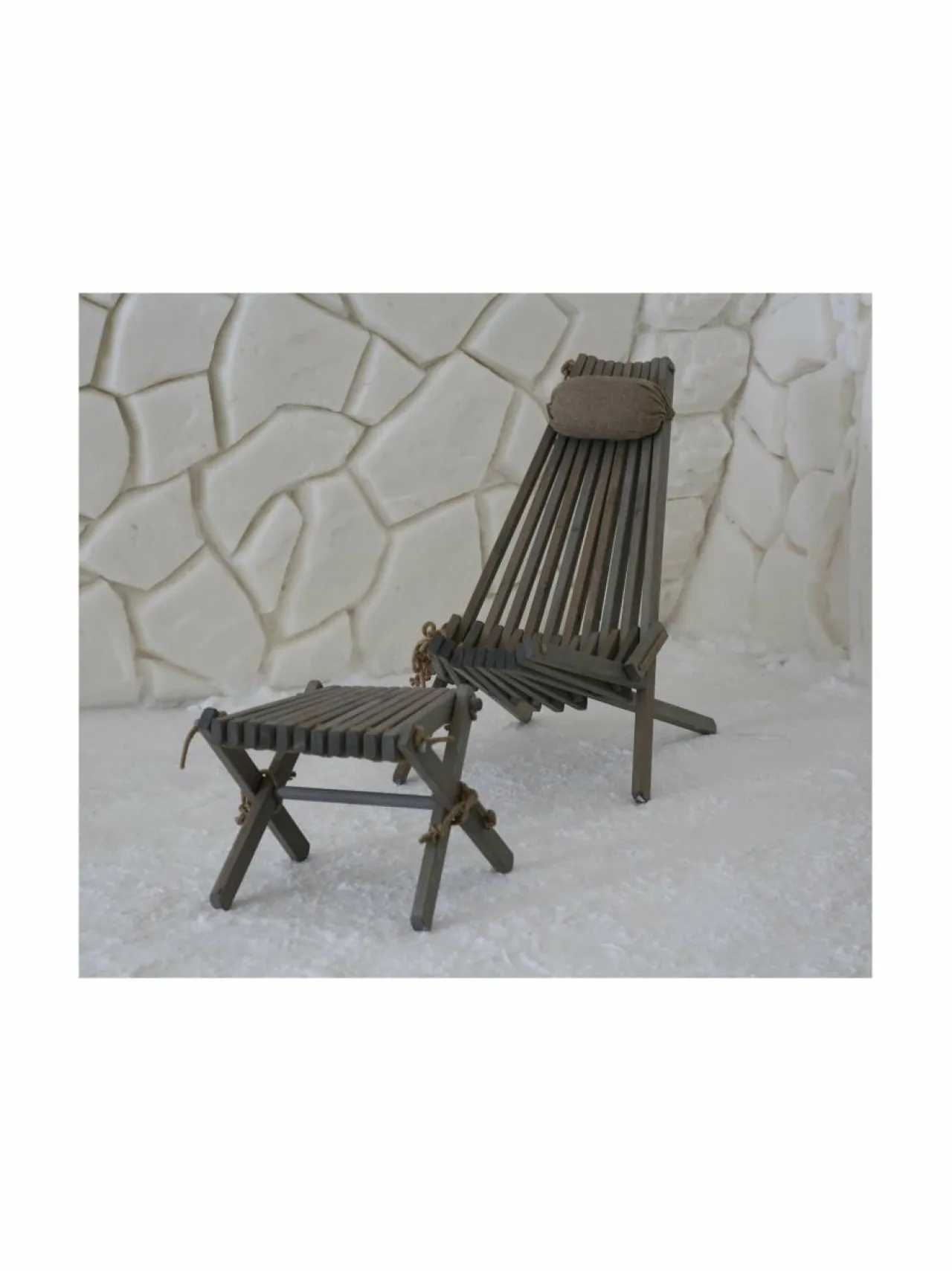 Puutarhakalusteet & Pehmusteet|Ecofurn Lilli-rahi/sivupöytä HARMAA