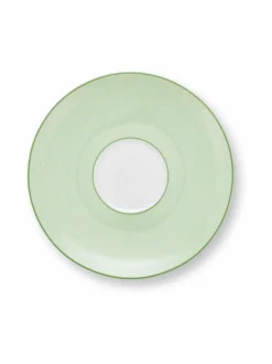 Mukit & Kupit & Asetit|PIP Studio Lily & Lotus - kuppi ja lautanen 280 ml LIGHT GREEN