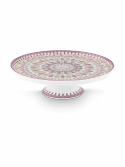 Tarjoiluastiat|PIP Studio Lily & Lotus Moon Delight Mini -kakkutarjotin 21 cm MULTICO