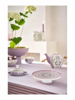 Tarjoiluastiat|PIP Studio Lily & Lotus Moon Delight Mini -kakkutarjotin 21 cm MULTICO