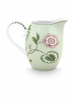 Tarjoiluastiat|PIP Studio Lily & Lotus -posliinikaadin 250 ml LIGHT GREEN