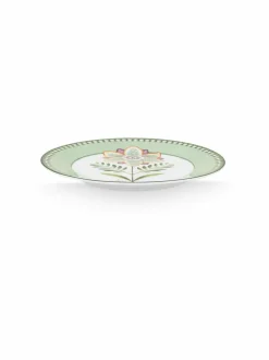Lautaset & Kulhot|PIP Studio Lily & Lotus -posliinilautanen 21 cm LIGHT GREEN