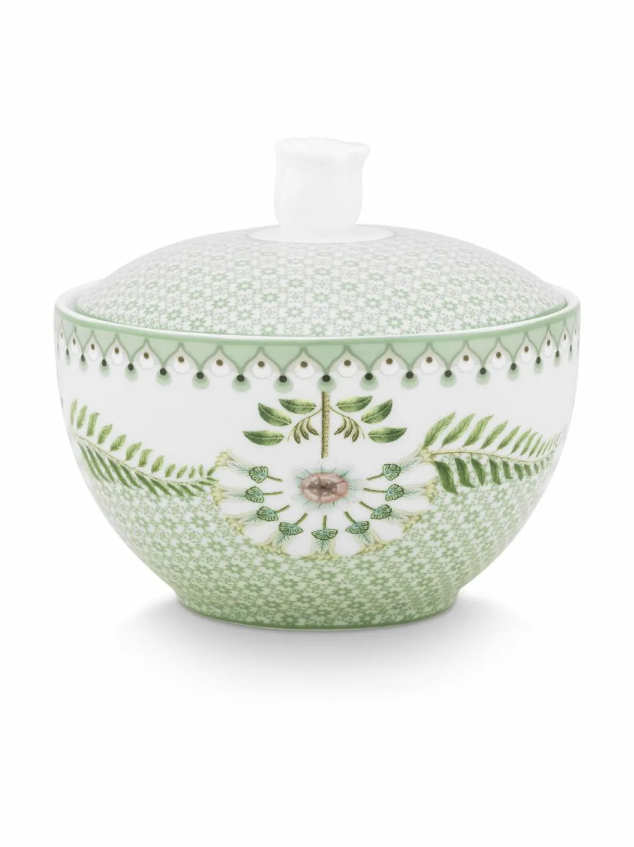 Tarjoiluastiat|PIP Studio Lily & Lotus -sokerikulho 300 ml LIGHT GREEN