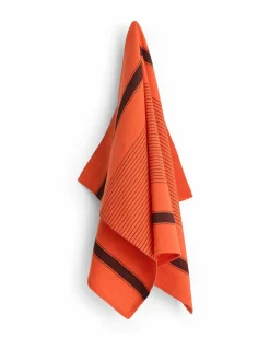 Keittiö- & Kattaustekstiilit|HAY Linear Tea -keittiöpyyhe 52 x 80 cm WARM RED