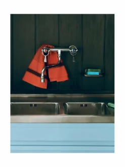 Keittiö- & Kattaustekstiilit|HAY Linear Tea -keittiöpyyhe 52 x 80 cm WARM RED