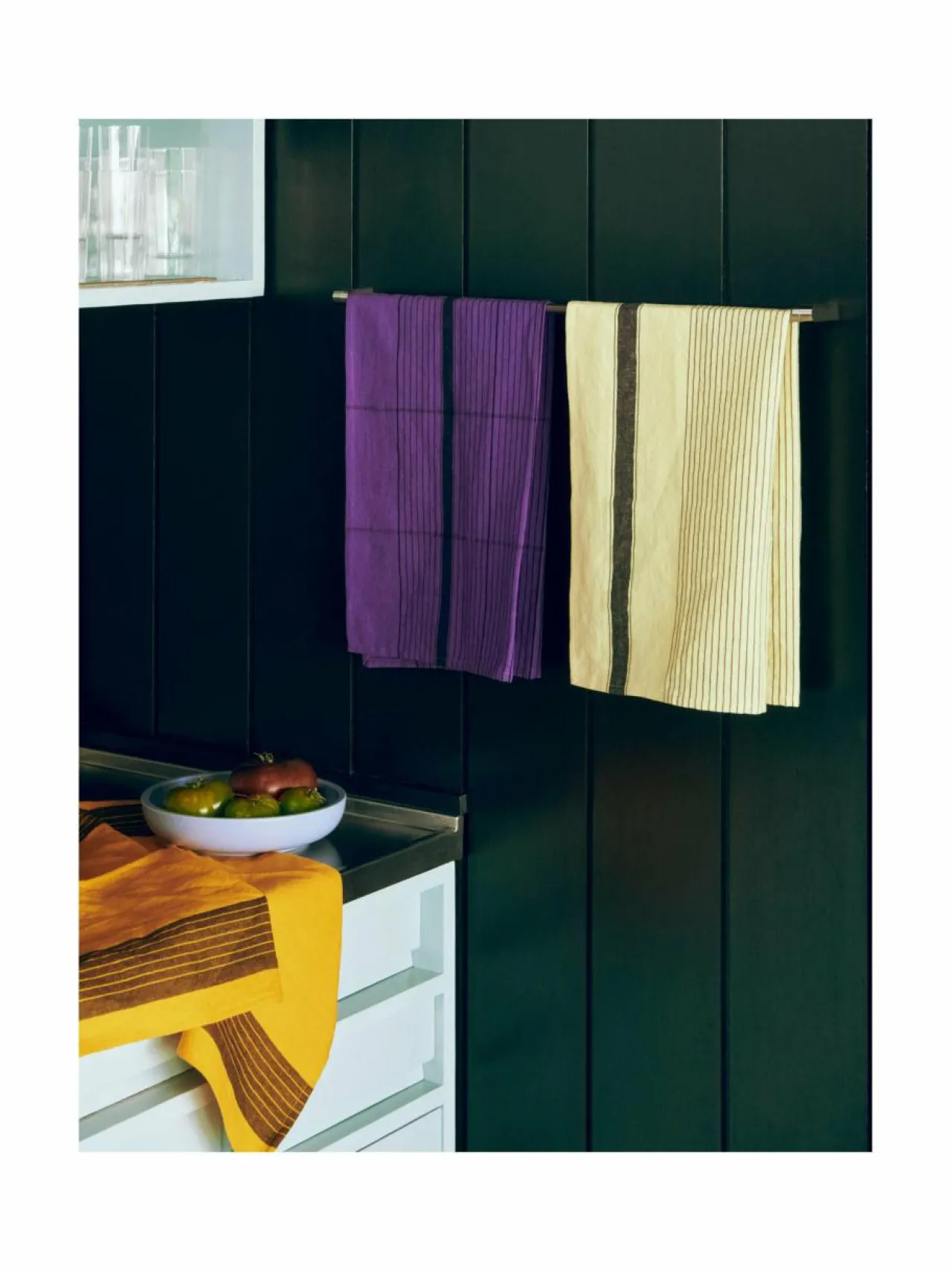 Keittiö- & Kattaustekstiilit|HAY Linear Tea -keittiöpyyhe 52 x 80 cm MANGO