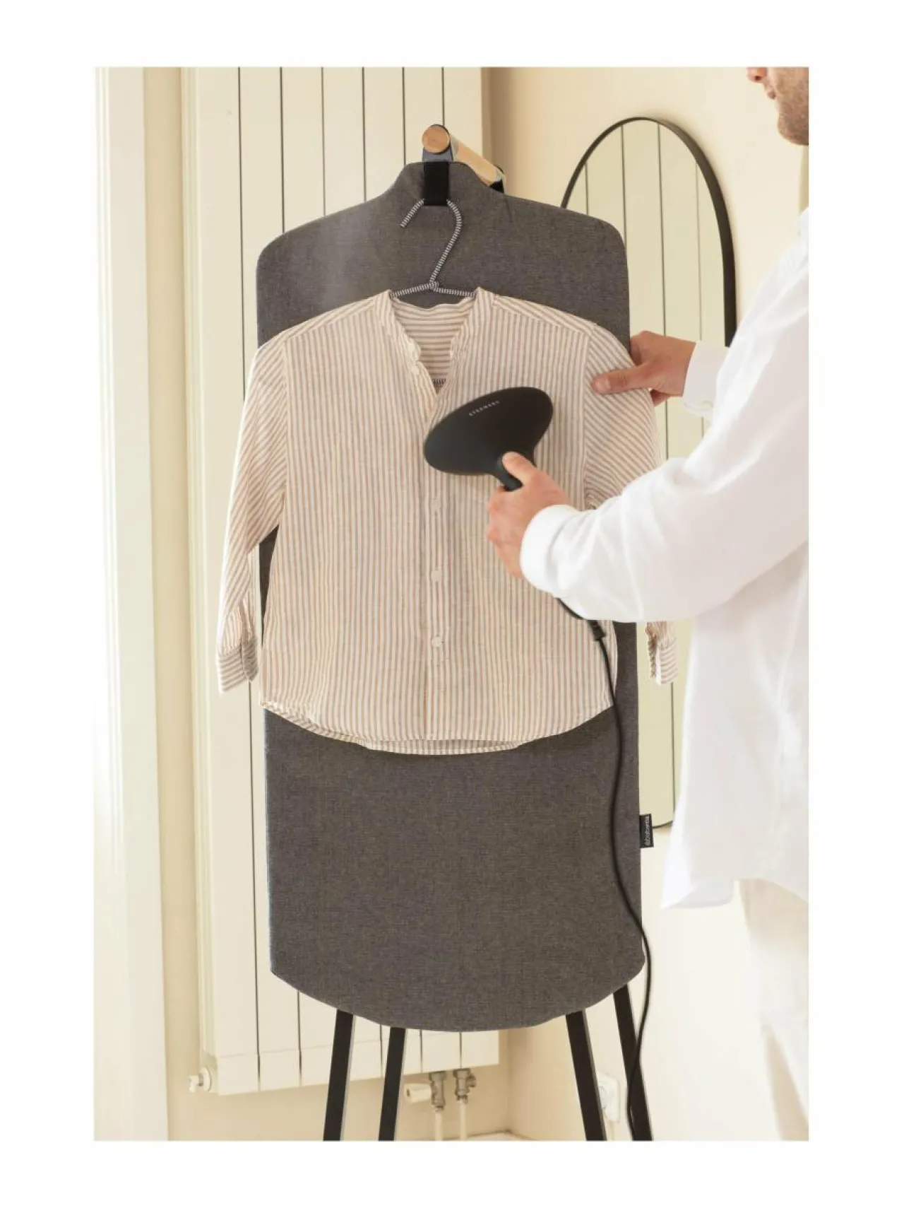 Pyykkihuolto|Brabantia Linn Steam Board -höyrytyslauta PEPPER BLACK