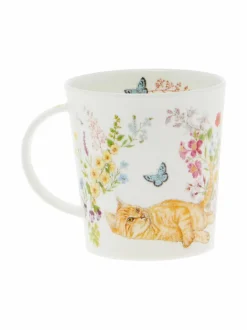 Mukit & Kupit & Asetit|Dunoon Lomond Floral Cats Ginger -muki 320 ml MULTICOLOR