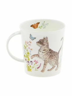 Mukit & Kupit & Asetit|Dunoon Lomond Floral Cats Tabby -muki 320 ml MULTICOLOR