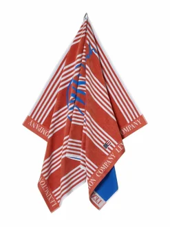 Kylpyhuonetekstiilit|Lexington Long Island Beaches -rantapyyhe CORAL/BLUE