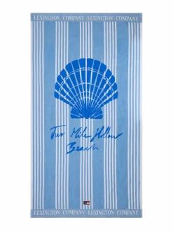 Kylpyhuonetekstiilit|Lexington Long Island Beaches -rantapyyhe SKY BLUE/BLUE