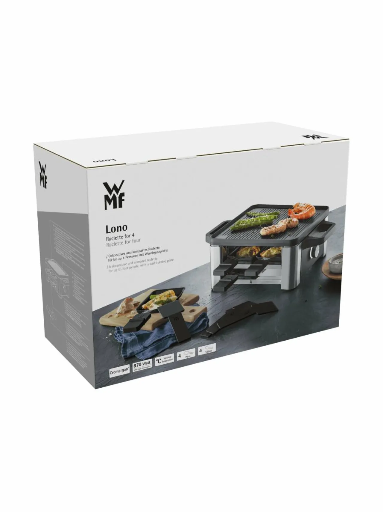 Muut Keittiölaitteet|WMF Lono-raclettegrilli STEEL