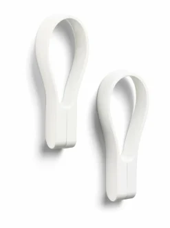 Kylpyhuonetarvikkeet|Zone Denmark Loop-pyyheripustin magneetilla 2 kpl WHITE