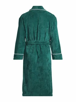 Kylpyhuonetekstiilit|Villa Stockmann Lounge-aamutakki EMERALD GREEN