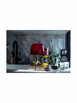 Pöytävalaisimet|Foscarini Lumiere Table Piccola -pöytävalaisin ALLUMINIO/CILIEGIA