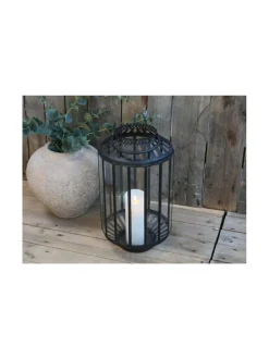 Kynttilät & Lyhdyt|Chic Antique Lyhty MUSTA JA LASI