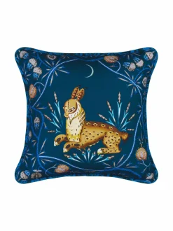 Sisustustyynyt|Klaus Haapaniemi & Co Lynx Moonlight -tyynynpäällinen BLUE