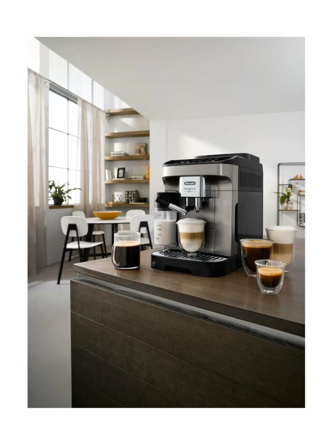 Kahvin- & Vedenkeittimet|Delonghi Magnifica Evo -kahviautomaatti GREY