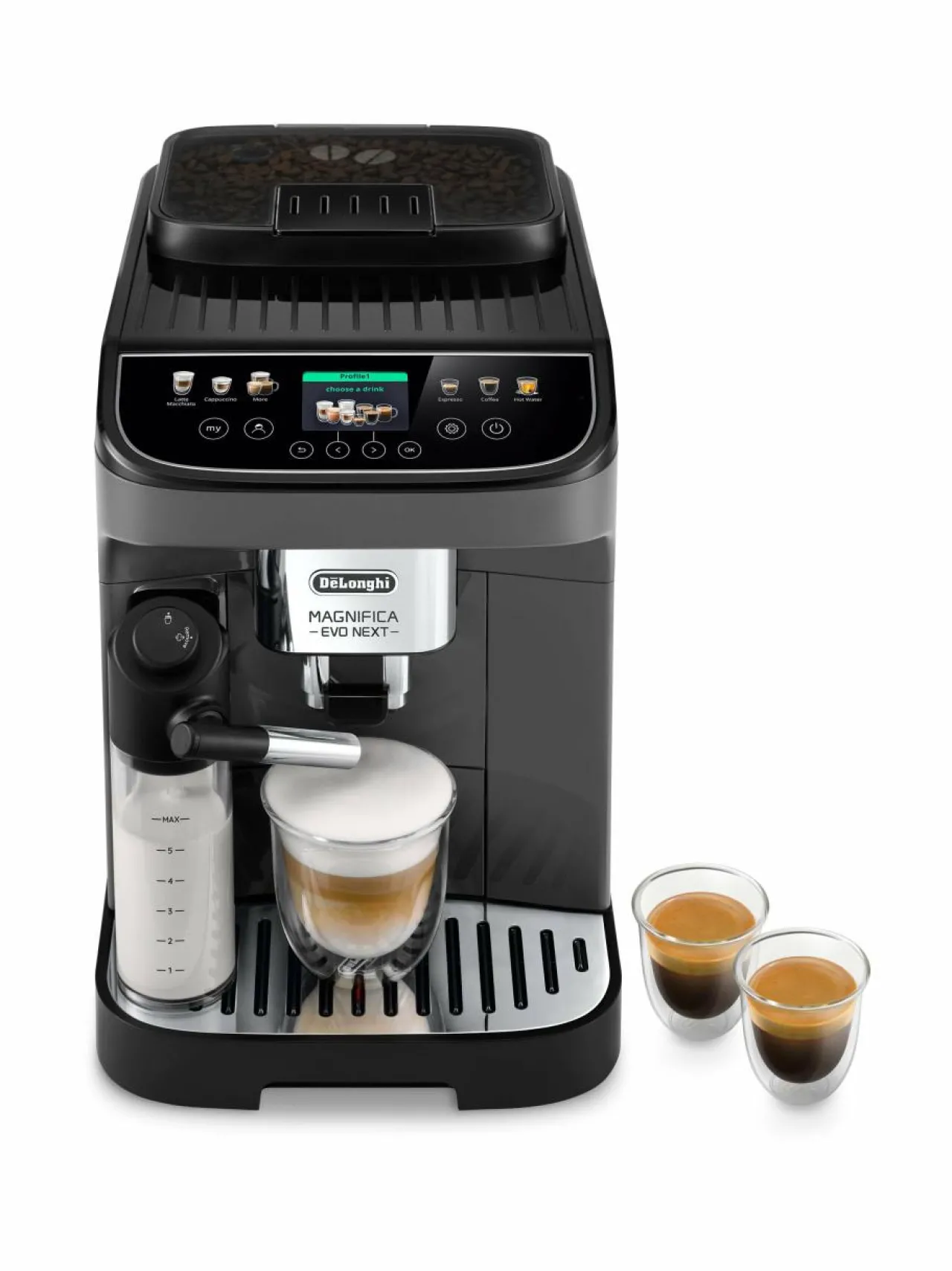 Kahvin- & Vedenkeittimet|Delonghi Magnifica Evo Next - täysautomaattinen kahvikone GREY/BLACK