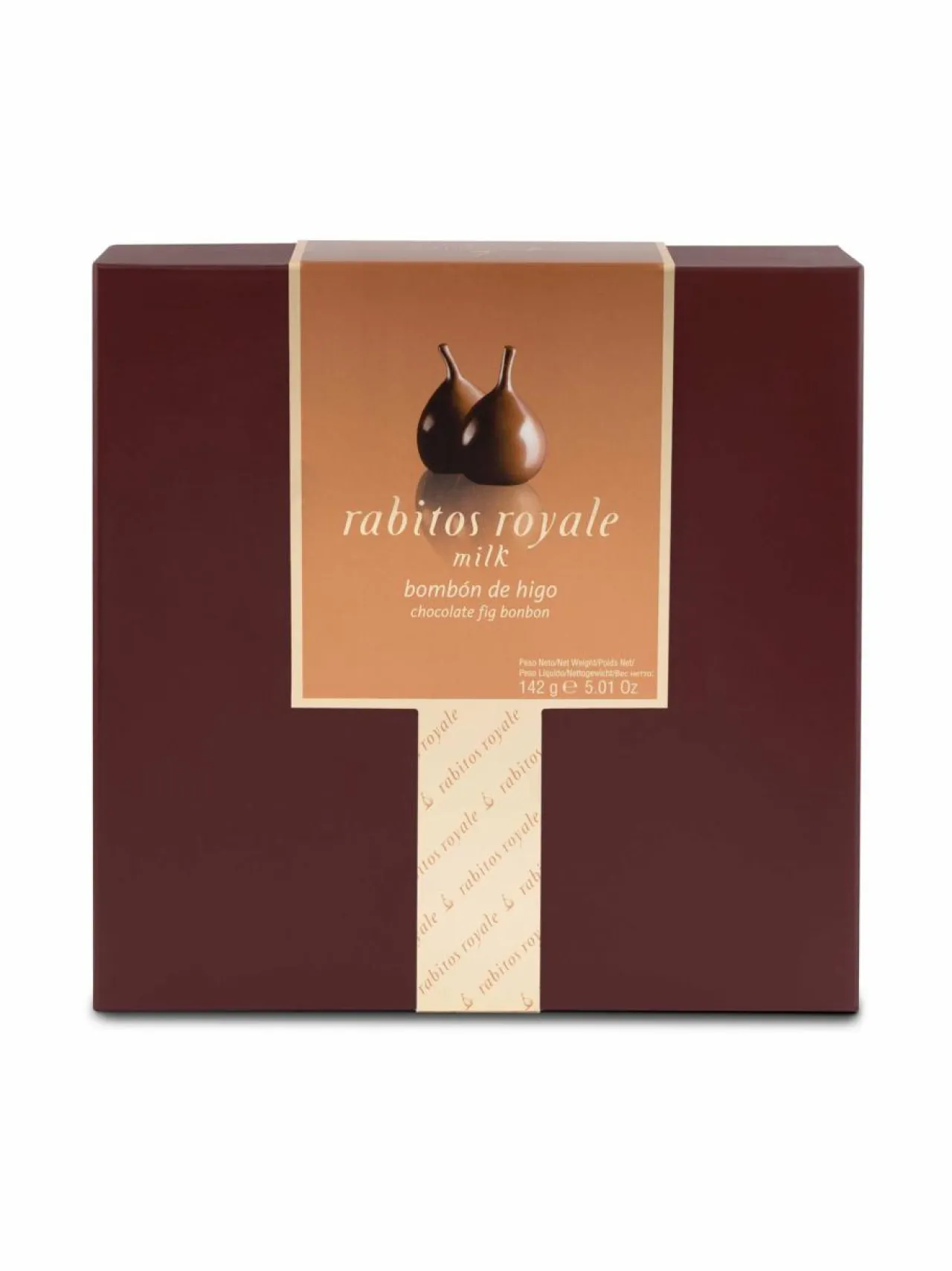 Makeat Delituotteet|Rabitos Royale Maitosuklaalla kuorrutetut kuivatut viikunat kinuskikreemitäytteellä, 142 g