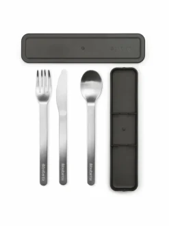 Tarjoiluastiat|Brabantia Make & Take -aterinsetti, 3 osaa DARK GREY
