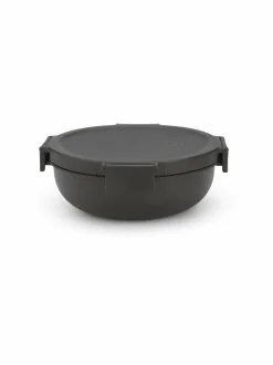 Grillit & Grillitarvikkeet|Keittiötarvikkeet|Brabantia Make & Take -salaattikulho 1,3 l DARK GREY