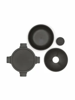 Grillit & Grillitarvikkeet|Keittiötarvikkeet|Brabantia Make & Take -salaattikulho 1,3 l DARK GREY