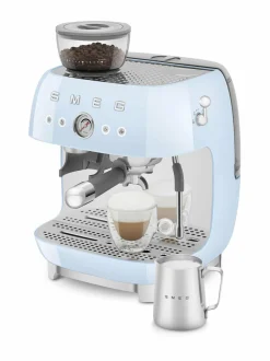 Kahvin- & Vedenkeittimet|Smeg Manuaalinen espressokone PASTEL BLUE