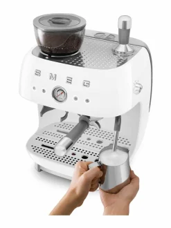 Kahvin- & Vedenkeittimet|Smeg Manuaalinen espressokone WHITE
