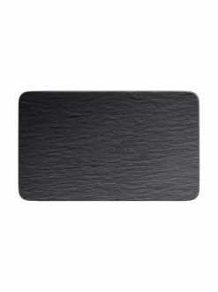 Tarjoiluastiat|Villeroy & Boch Manufacture Rock -lautanen 28 x 17 x 1 cm BLACK