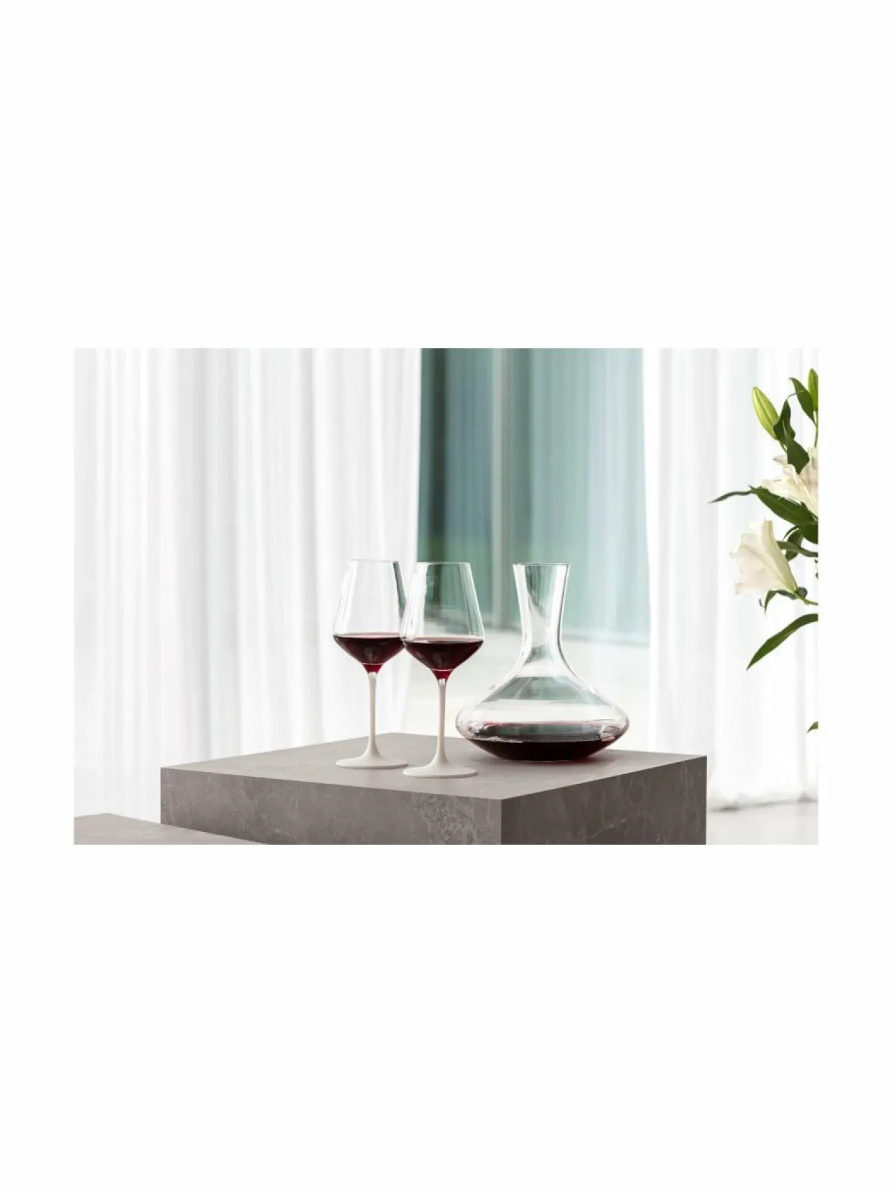 Lasit|Villeroy & Boch Manufacture Rock -punaviinilasi 4 kpl VALKOINEN