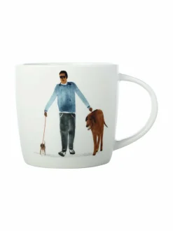 Mukit & Kupit & Asetit|Maxwell&Williams Marc Martin BFF -muki, 400 ml BLUE, BROWN, WHITE